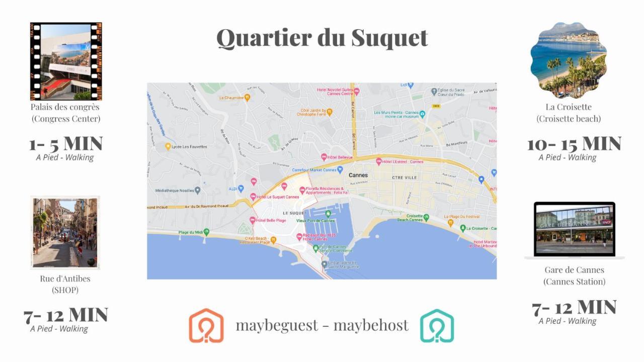 C004-Cosy Studio Proche La Croisette Et Le Suquet Cannes Kültér fotó